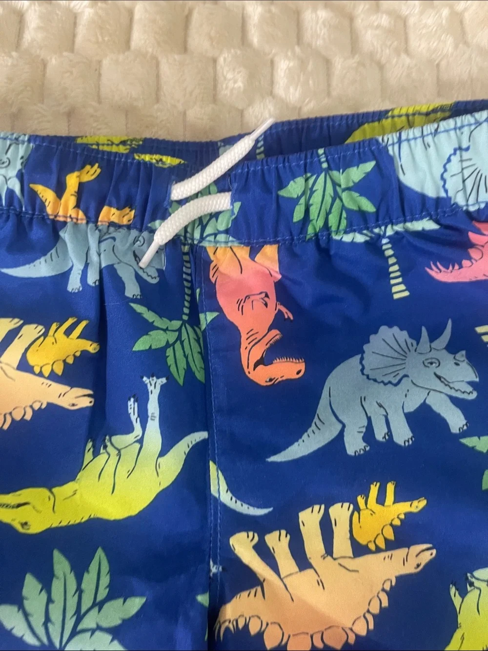 Old Navy Blue Dinosaur Print Swim Shorts